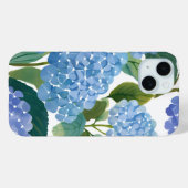 Blauwe Hortensia's | Mooie Bloeiende Struik Case-Mate iPhone Case (Achterkant (horizontaal))
