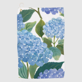 Blauwe Hortensia's | Mooie Bloeiende Struik Golfhanddoek
