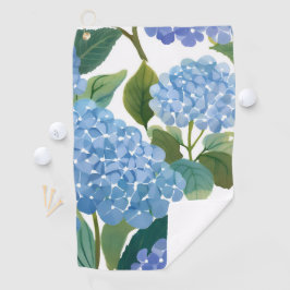 Blauwe Hortensia's | Mooie Bloeiende Struik Golfhanddoek