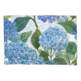 Blauwe Hortensia's | Mooie Bloeiende Struik Kussensloop