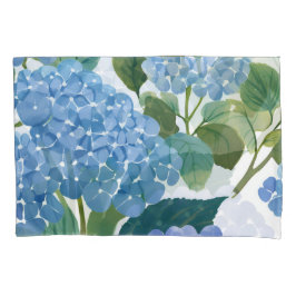 Blauwe Hortensia's | Mooie Bloeiende Struik Kussensloop