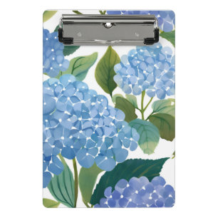 Blauwe Hortensia's Mooie Bloeiende Struik Mini Klembord