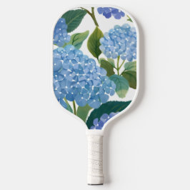 Blauwe Hortensia's | Mooie Bloeiende Struik Pickleball Paddle