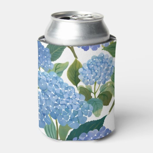 Blauwe Hortensia's | Mooie Bloementuin Blikjeskoeler (Blikje Voorkant)