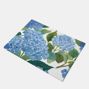 Blauwe Hortensia's   Mooie Bloementuin Deurmat