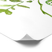 Blauwe Hortensia's Oefenavondmaal Bord Poster (Hoek)