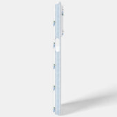 Blauwe Hortensia's op Strepen Case-Mate iPhone Case (Achterkant / Rechts)