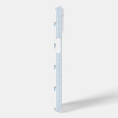 Blauwe Hortensia's op Strepen Case-Mate iPhone Case (Achterkant / Rechts)