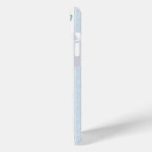 Blauwe Hortensia's op Strepen Case-Mate iPhone Case (Achterkant / Links)