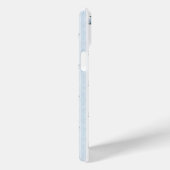 Blauwe Hortensia's op Strepen Case-Mate iPhone Case (Achterkant / Rechts)