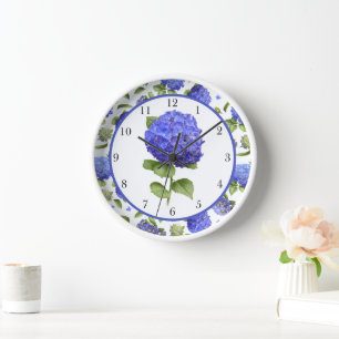 Blauwe Hortensia's Originele Botanische Kunst Omli