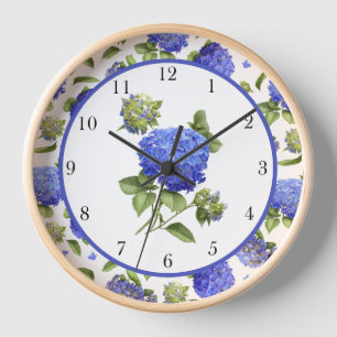 Blauwe Hortensia's Originele Botanische Kunst Omli