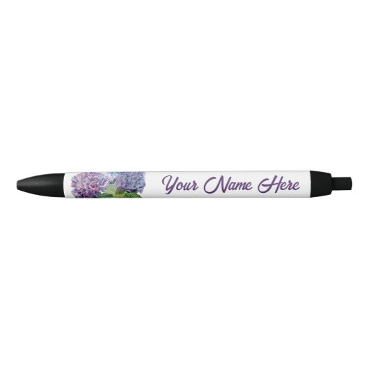Blauwe Hortensia's Persoonlijke Pen (Voorkant)