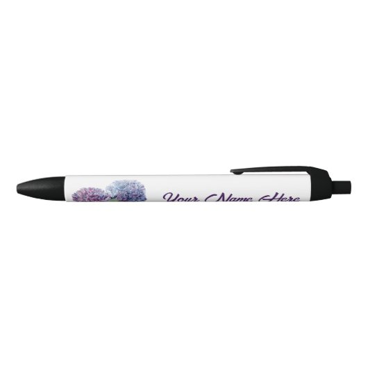 Blauwe Hortensia's Persoonlijke Pen (Bovenkant)