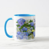 BLAUWE HORTENSIA'S ~ Ringer Mok (Links)