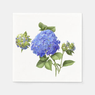 Blauwe Hortensia's Servetten