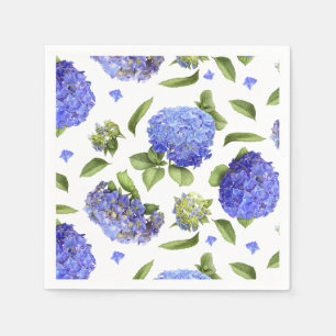 Blauwe Hortensia's Servetten