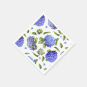 Blauwe Hortensia's Servetten (Hoek)