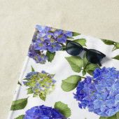 Blauwe Hortensia's Strandlaken (In situ)