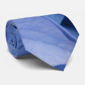 Blauwe Hortensia's Stropdas (Opgerold)