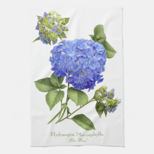 Blauwe Hortensia's Theedoek