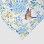 Blauwe Hortensia's Tissuepapier (Detail)