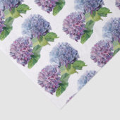 Blauwe Hortensia's Tissuepapier (Detail)