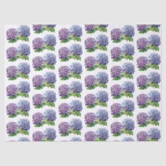 Blauwe Hortensia's Tissuepapier