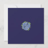 Blauwe Hortensia's verrassen 70-jarig huwelijksjub Kaart (Achterkant)