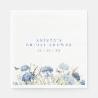 Blauwe Hortensia's & Vlinders Bruiloftsborrel