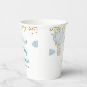 Blauwe hotair ballon - Whitepapers Papieren Bekers (Rechts)