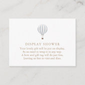 Blauwe hotline ballonmonitor informatiekaartje (Voorkant)