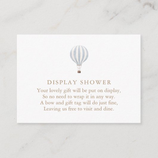 Blauwe hotline ballonmonitor informatiekaartje (Voorkant)