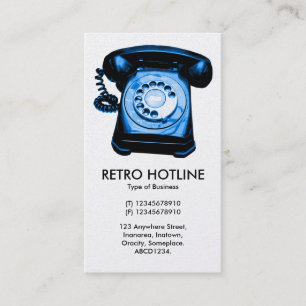 Blauwe hotline - wit (Platinum Kaart) Visitekaartje