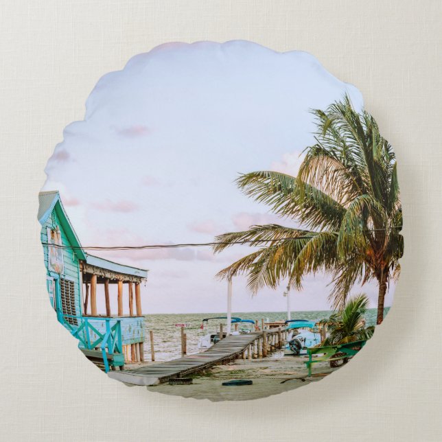 BLAUWE HOUDEN HUIS NORMAAL WATER ROND KUSSEN (Voorkant)