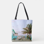BLAUWE HOUDEN HUIS NORMAAL WATER TOTE BAG (Achterkant)
