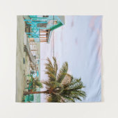 BLAUWE HOUDEN HUIS NORMAAL WATER WANDKLEED (Voorkant (horizontaal))