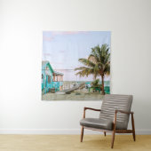 BLAUWE HOUDEN HUIS NORMAAL WATER WANDKLEED (In situ)