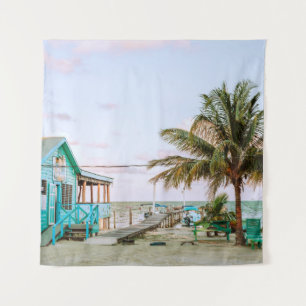 BLAUWE HOUDEN HUIS NORMAAL WATER WANDKLEED