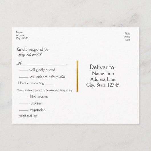 Blauwe Houten Strand Tropische Trouw RSVP Kaart (Achterkant)