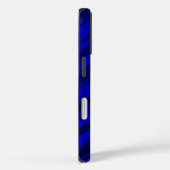 Blauwe Houtkorrel gepersonaliseerd Case-Mate iPhone Case (Achterkant / Rechts)
