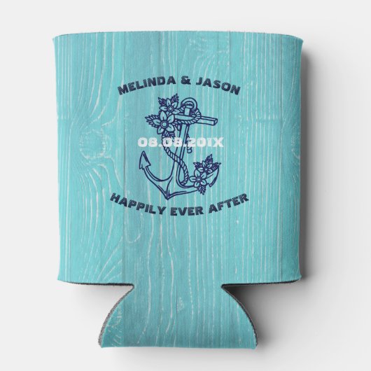 Blauwe houtplanken donkerblauw blauw blauw boetank blikjeskoeler (Achterkant)