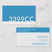 blauwe html kleurcode 3399CC Visitekaartje (Voorkant / Achterkant)