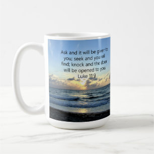 BLAUWE HUIDEN LUKE 11:9 OCEAAN FOTO DESIGN KOFFIEMOK