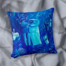 Blauwe Huwelijk Contemporaine Kunst Schilderij