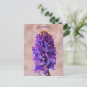 Blauwe Hyacint Ansichtkaart Briefkaart (Staand voorkant)
