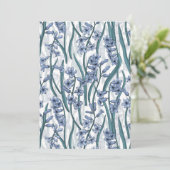 Blauwe Hyacint bloemen op wit (Staand voorkant)