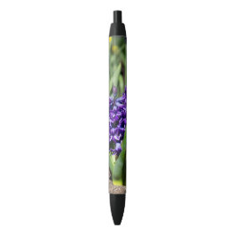 Blauwe Hyacint in de lente Zwarte Inkt Pen