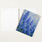 Blauwe Hyacinten Bloemenspiraalgebonden Botanisch Planner (Display)