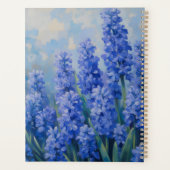 Blauwe Hyacinten Bloemenspiraalgebonden Botanisch Planner (Achterkant)